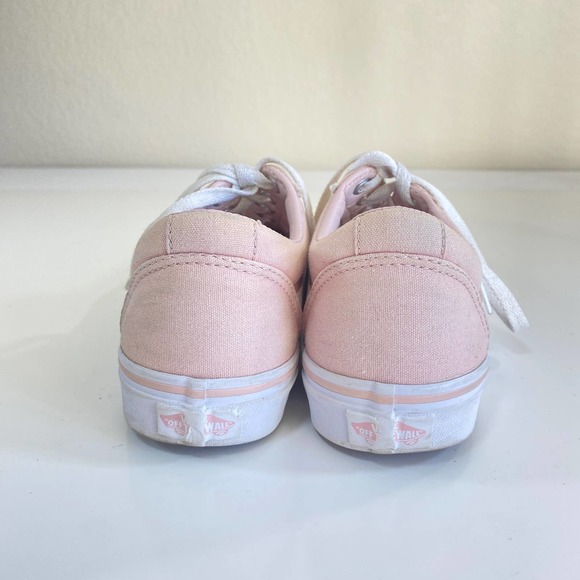 Vans Off The Wall Women's Size 7 Skateboarding Athletic Shoes Light Pink Lace Up - Picture 11 of 11